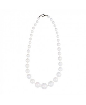 Collier perles Blanches Femme