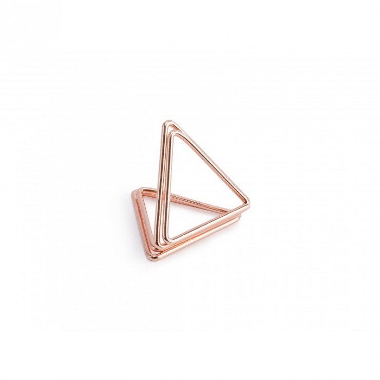 Marque place en triangle rose gold