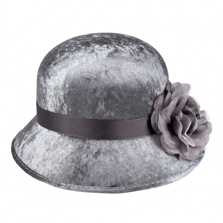 Chapeau Cloche Gris