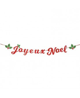 Gobelet personnalisé de Nouvel An : banderole festive & houx