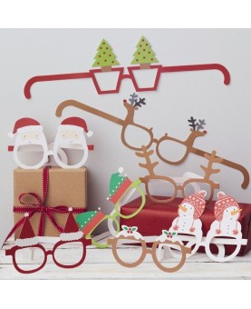 lunettes de Noël en carton