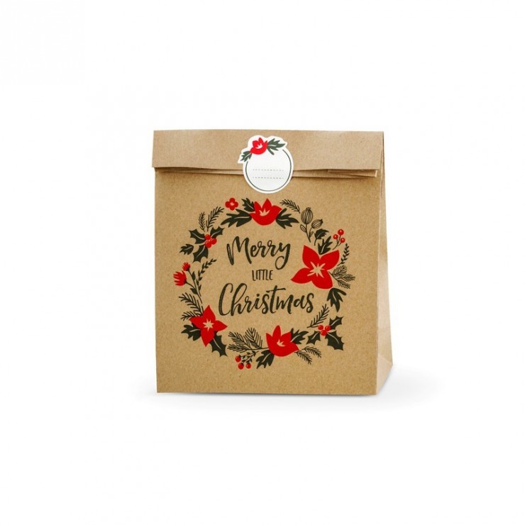 Grands sacs à cadeaux little Christmas Kraft