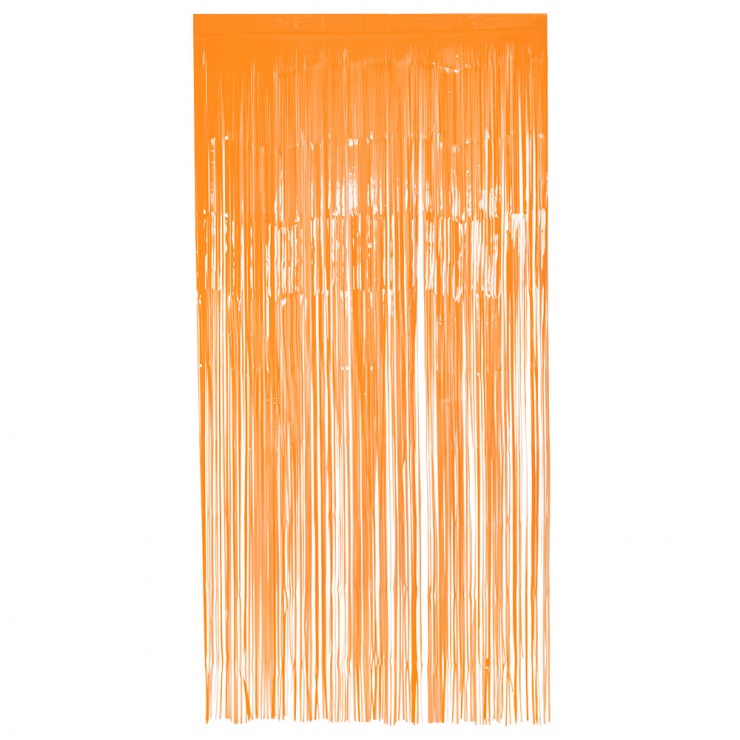 Rideau orange fluo