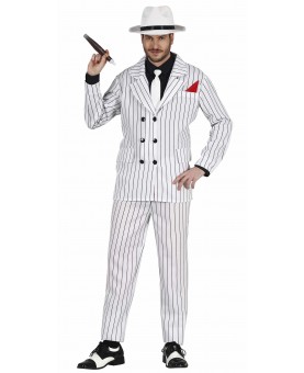 Costume gangster blanc adulte
