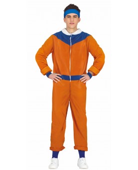 Costume ninja orange et bleu enfant