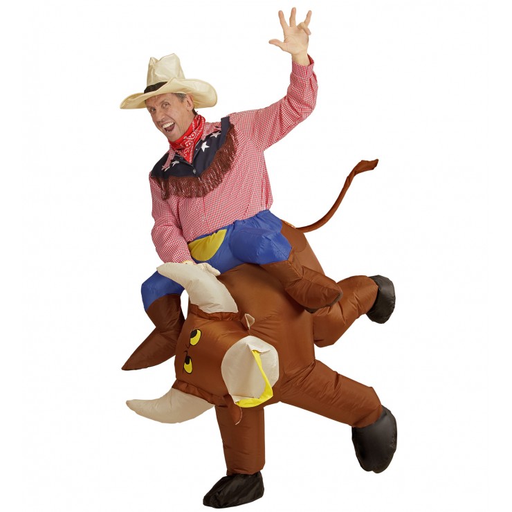 Déguisement gonflable cowboy rodeo adulte - Fiesta Republic