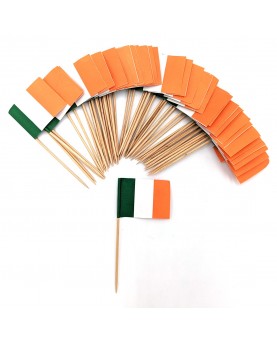 50 mini drapeaux Irlandais sur pic