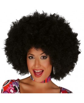 Perruque big afro noire