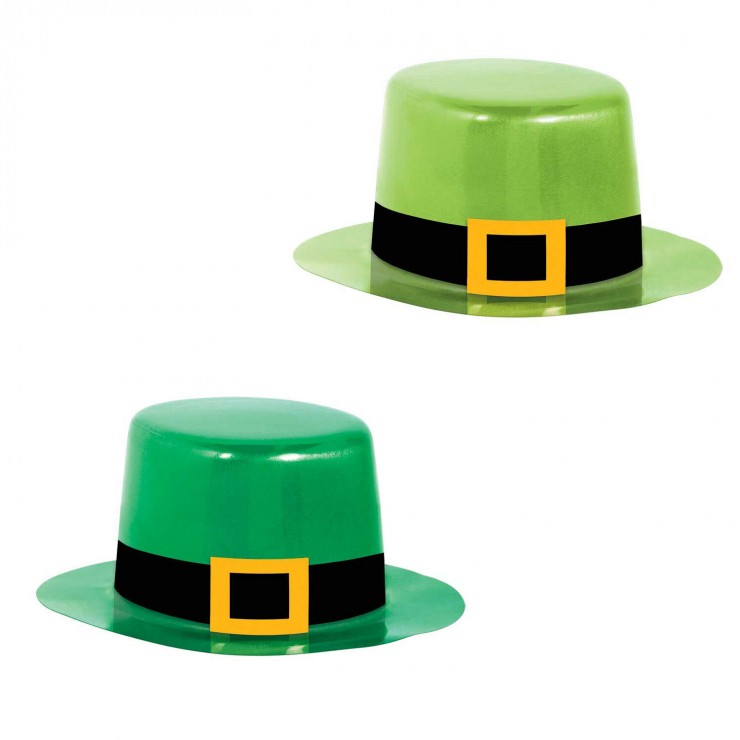 8 mini chapeaux verts pour la saint Patrick