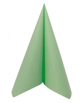 50 serviettes voie sèche vert pomme 40 cm