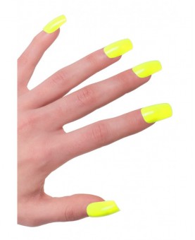 Ongles jaune fluo