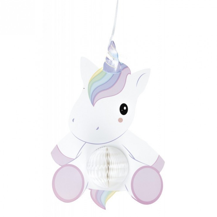 Suspension baby licorne alvéolée