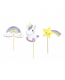 Cake toppers baby licorne