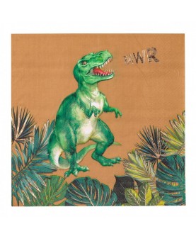 Serviettes dinosaure