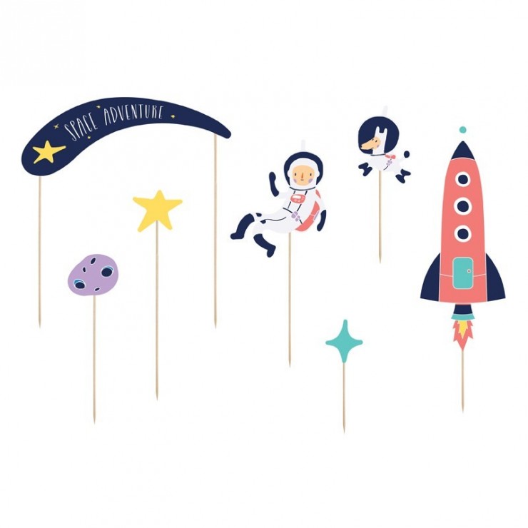 Cake Topper Voyage dans l'espace