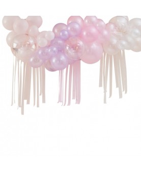 Kit Arche de ballons mauve et rose