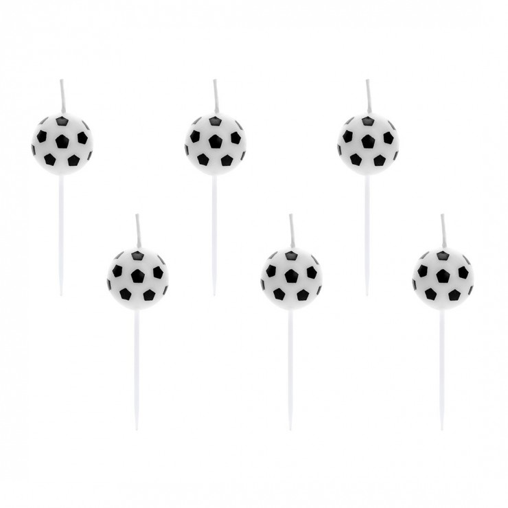 Bougies football x6