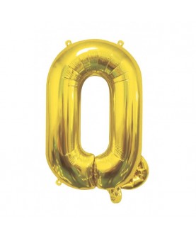 Ballon mylar lettre Q or 40cm