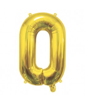 Ballon mylar lettre O or 40cm