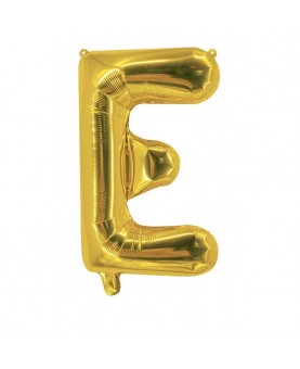 Ballon mylar lettre E or 100cm