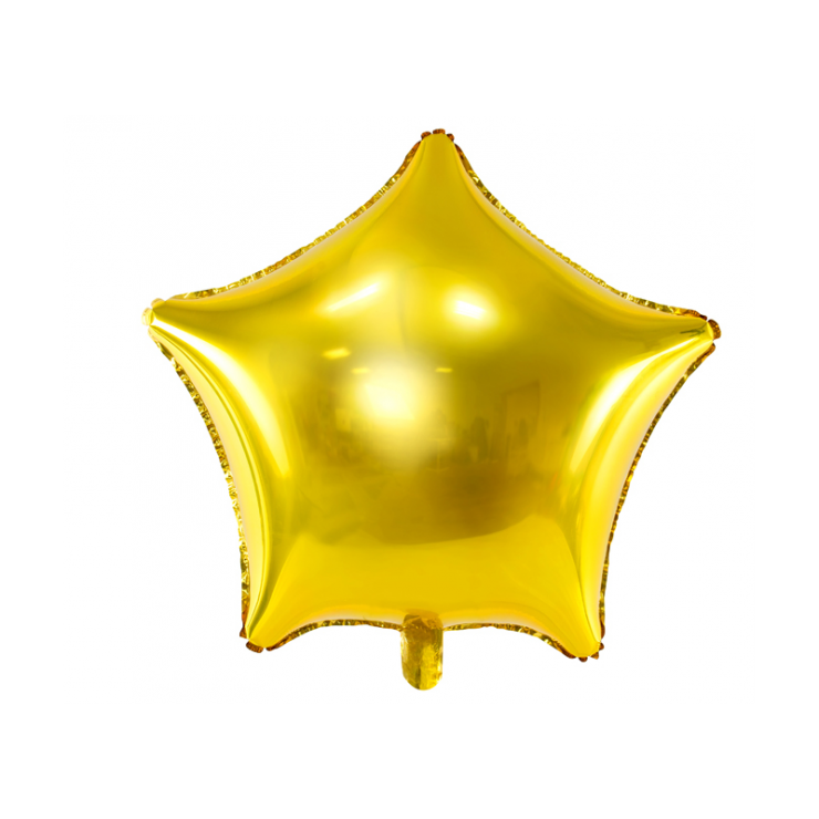 Ballon mylar étoile dorée