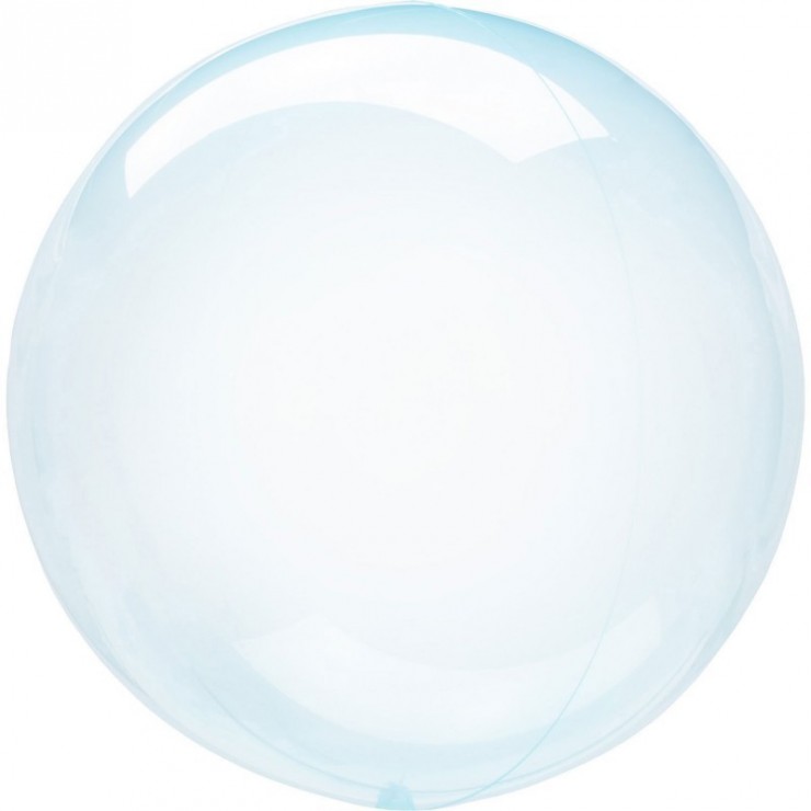 Ballon boule bleu cristal