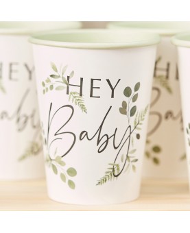 8 gobelets "Hey Baby" Botanique