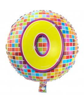 Ballon mylar disco 0