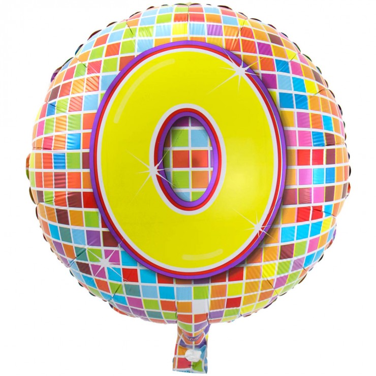 Ballon mylar disco 0