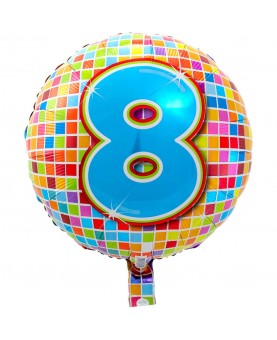 Ballon anniversaire chiffre 8