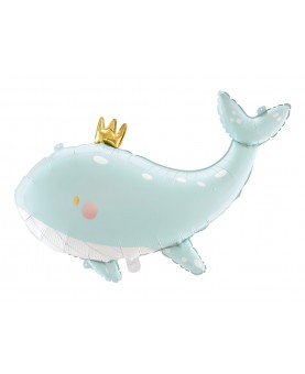 Ballon baleine bleue 78 cm