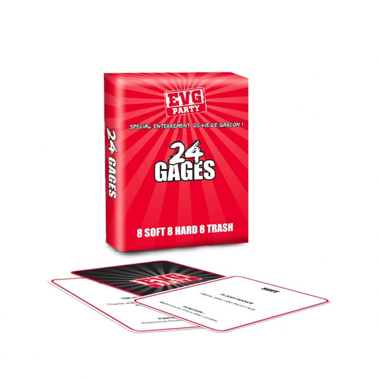 Jeu de cartes 24 gages EVG