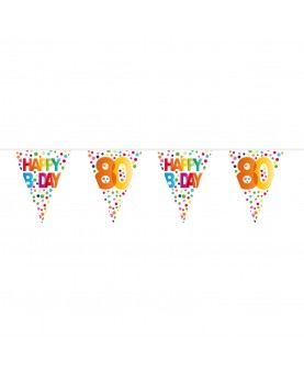Guirlande multicolore 80 ans "Happy Birthday"