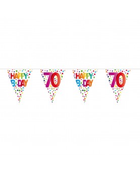 Guirlande 70 ans "Happy Birthday"