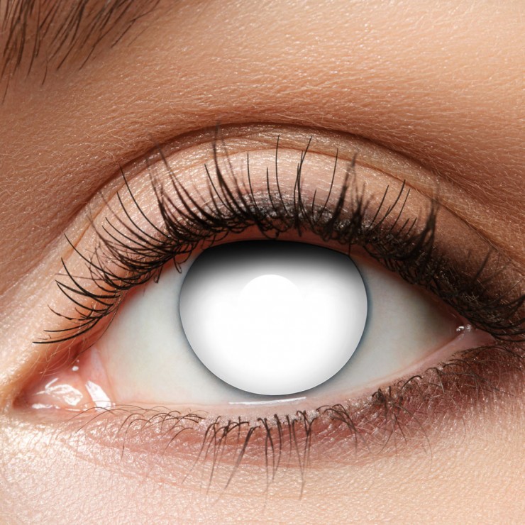 Lentilles blind white 1 an