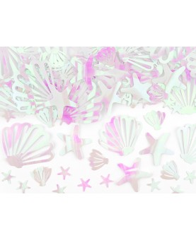 Confettis sirène irisés