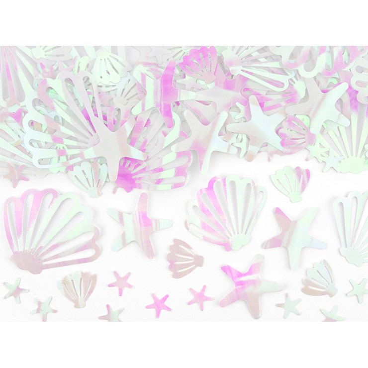 Confettis sirène irisés