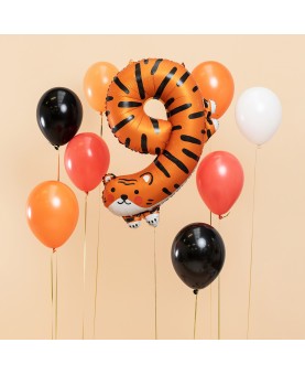 Ballon mylar chiffre 9 Tigre