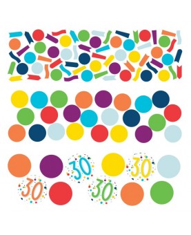 Confettis multicolore 30 ans