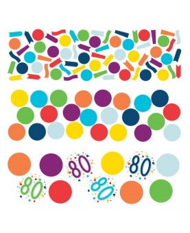 Confettis anniversaire 80 ans