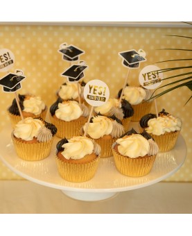 12 cake toppers diplômés