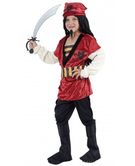 Costume pirate rouge