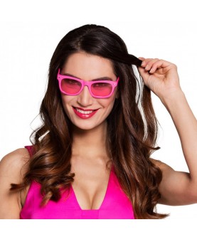 Lunettes party dance rose fluo