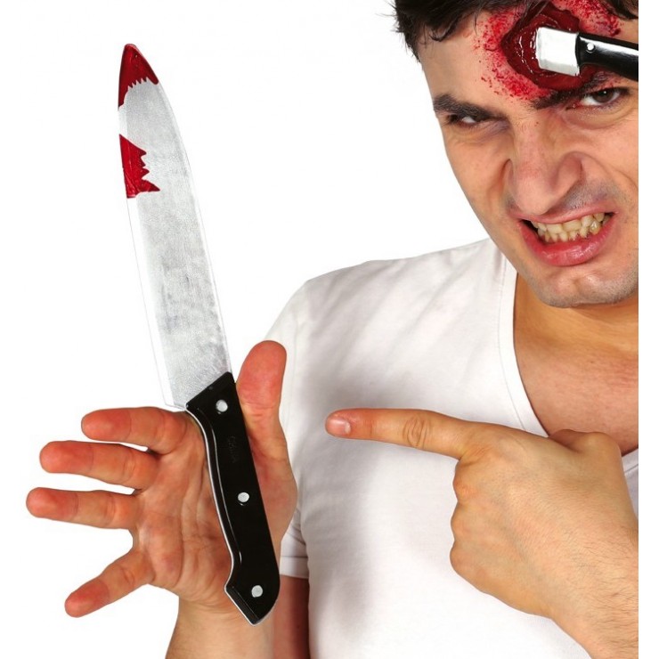 Couteau Rétractable en Plastique pour Halloween, Accessoires