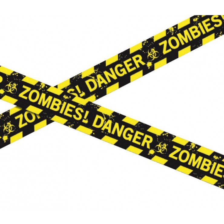 Bande de délimitation danger Zombies