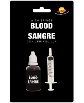 Seringue avec sang