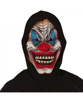 Masque clown tueur avec capuche