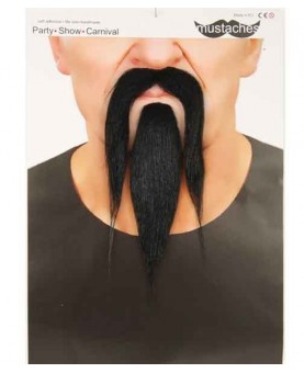 Moustache samouraï avec barbiche