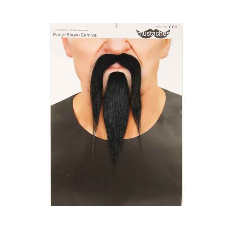 Moustache samouraï avec barbiche