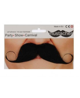 Moustache impériale noire